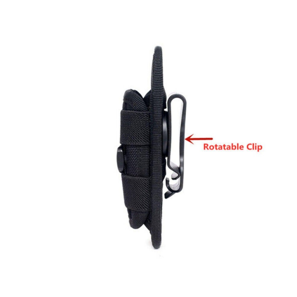 360° Rotatable Green Tactical Flashlight Holster Stretchable Clip Holder Pouches