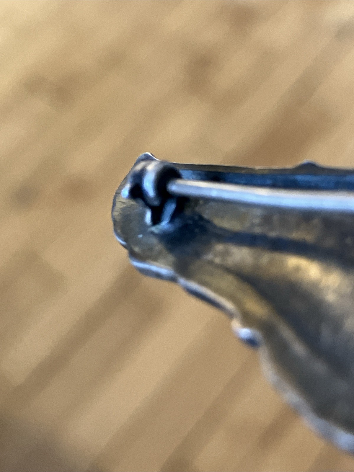 Vintage Sterling Silver WWII Military Pilot Aviator Wings Pin A.E. Co Utica NY