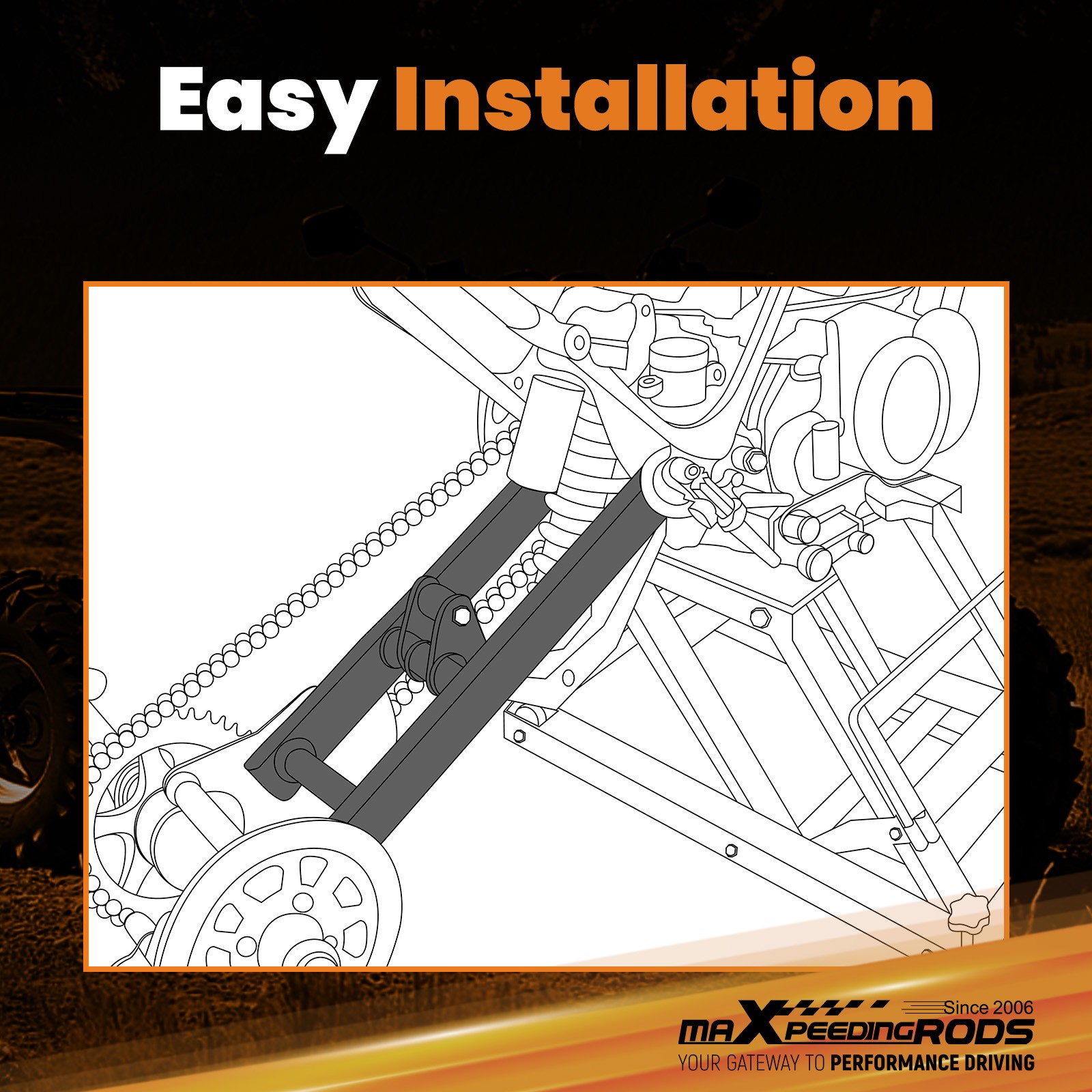 +4Inch Extended Chrome For Yamaha Banshee 350 Rear Swing Arm YFZ350 1987-2006