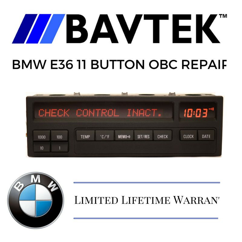 BMW E36 8 11 BUTTON ON BOARD COMPUTER (OBC) 318i 328is M3- PIXEL REPAIR SERVICE