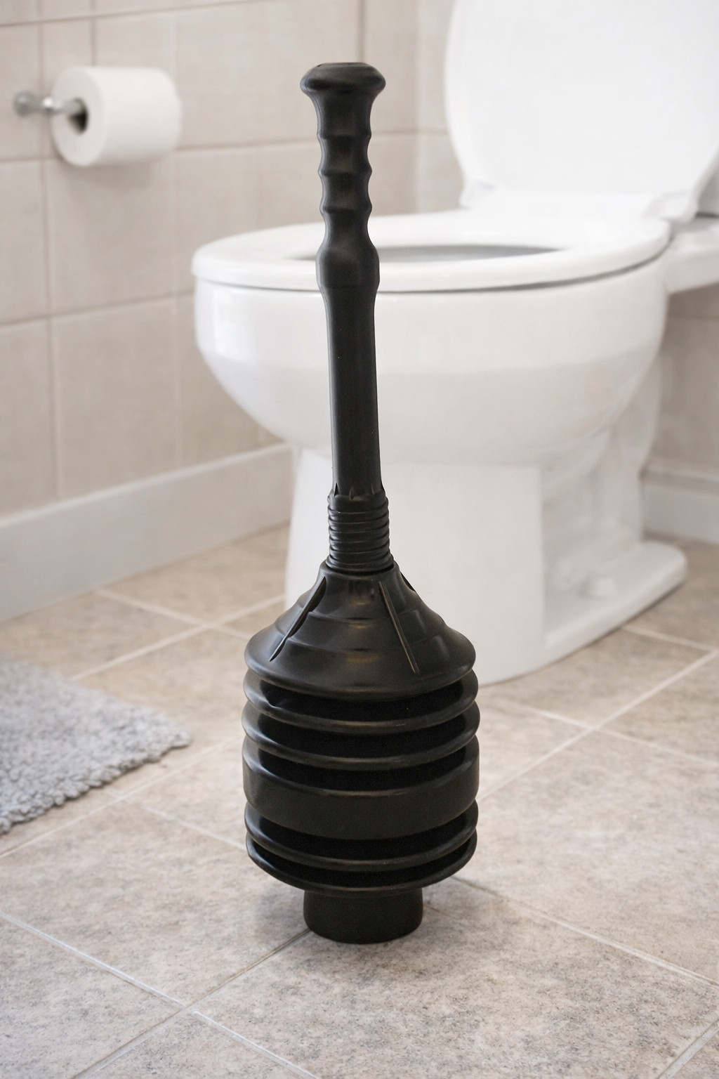 Accordion Toilet Plunger – High-Force Clog Remover for Toilets, Sinks & Tubs