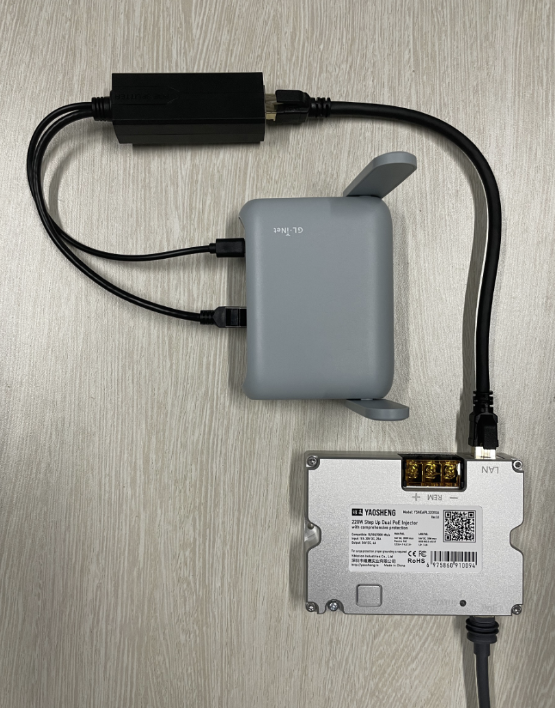 YAOSHENG 220W Step Up Dual PoE Injector for Starlink GEN3