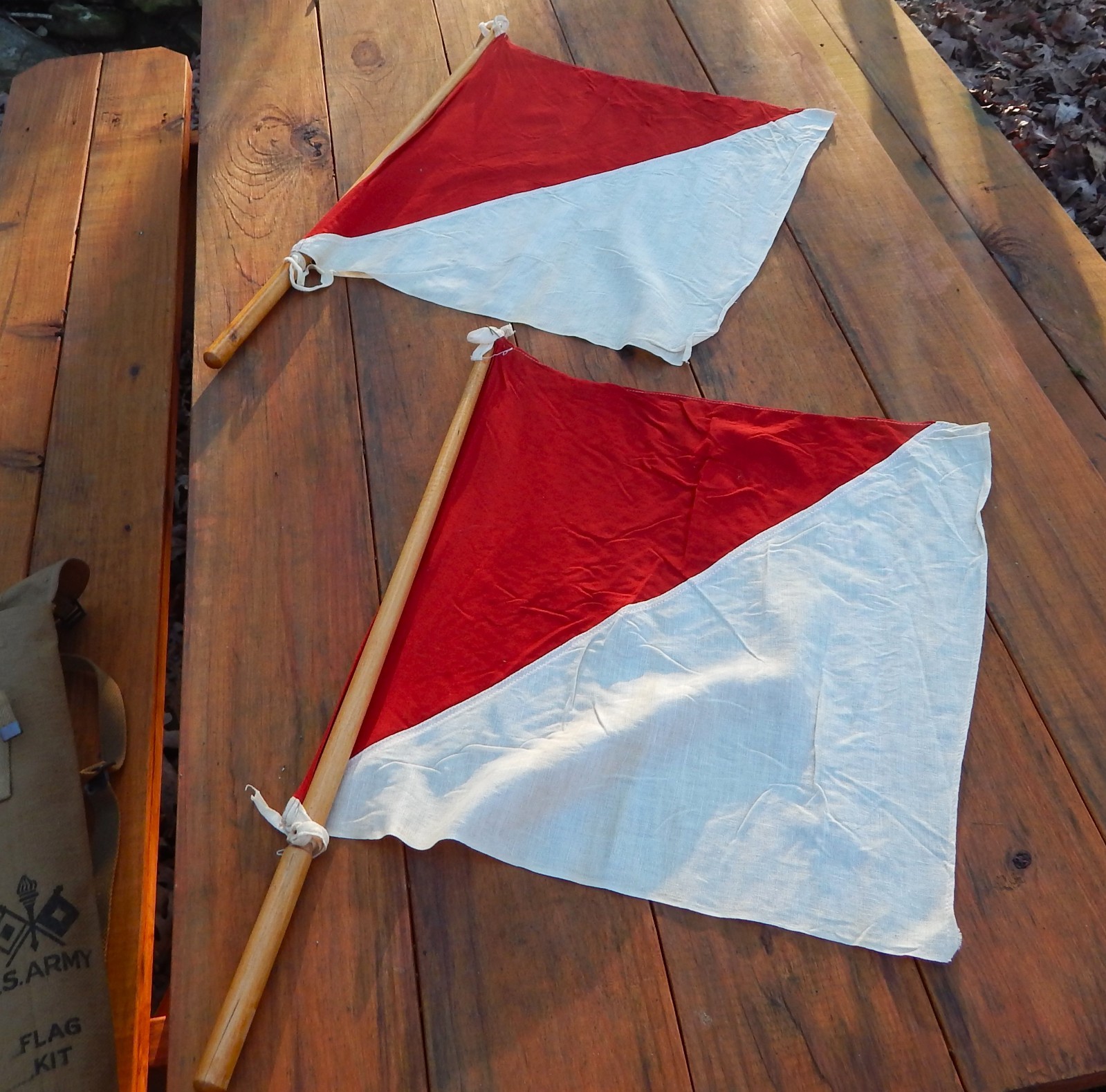 WWI US Army Signal Corps Flag Kit - IMMACULATE CONDITION!