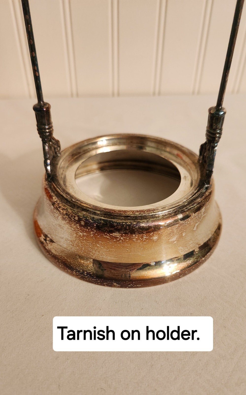 Antique Victorian Amberina Glass Daisy Button Pickle Castor Ornate Eagle Finial