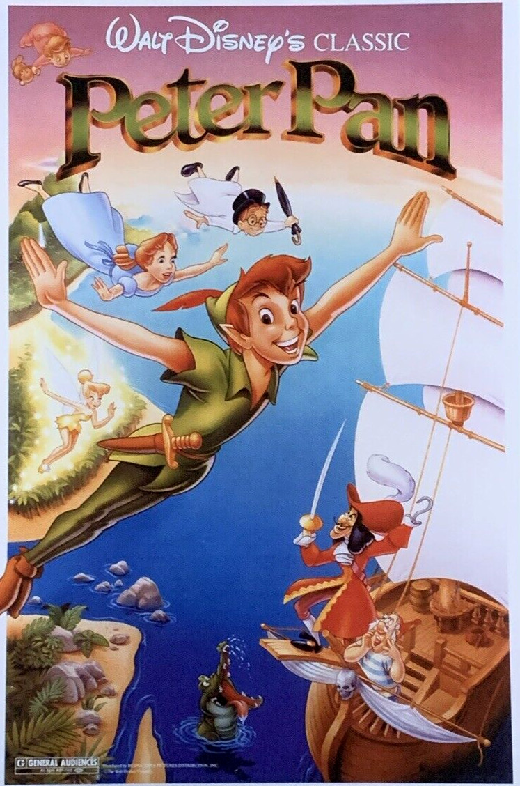 Walter Disney's Classic Peter Pan Re-Release 1989 Poster #0001