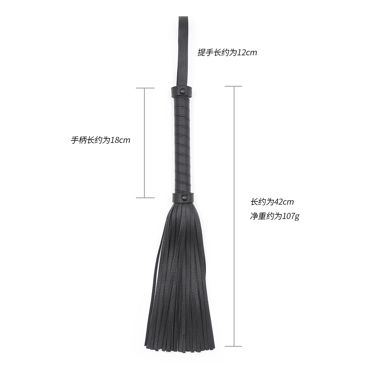 PU Leather Horse Riding Whip Handle Spanking Flogger Crops For Couples Roleplay