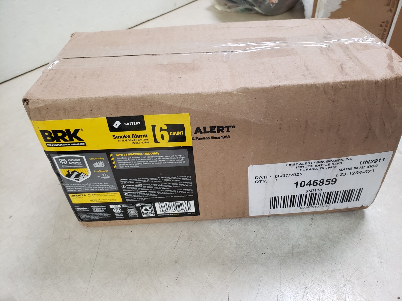 BRK SMI110 Smoke Alarm Contractor - 6 Pack