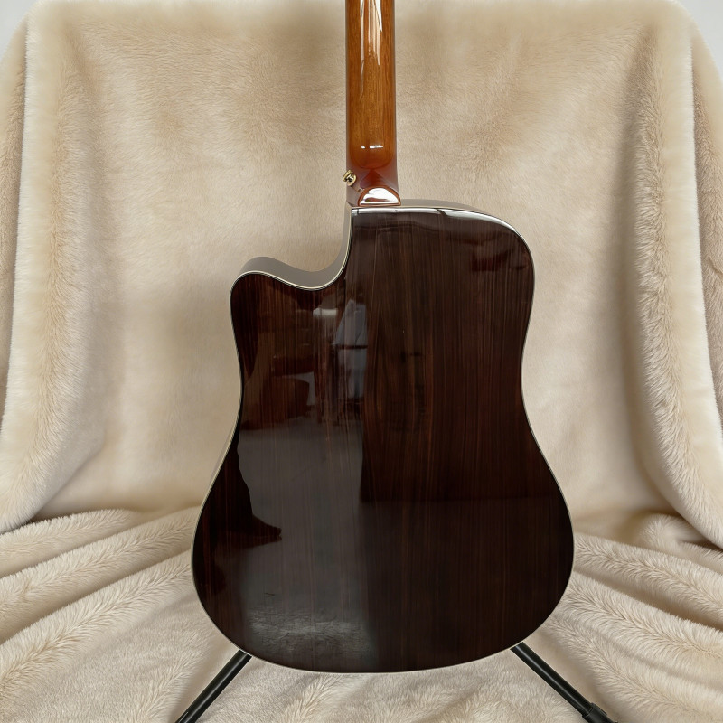 Cutting acoustic electric guitar hummingbird cherry burst pickups bone nut