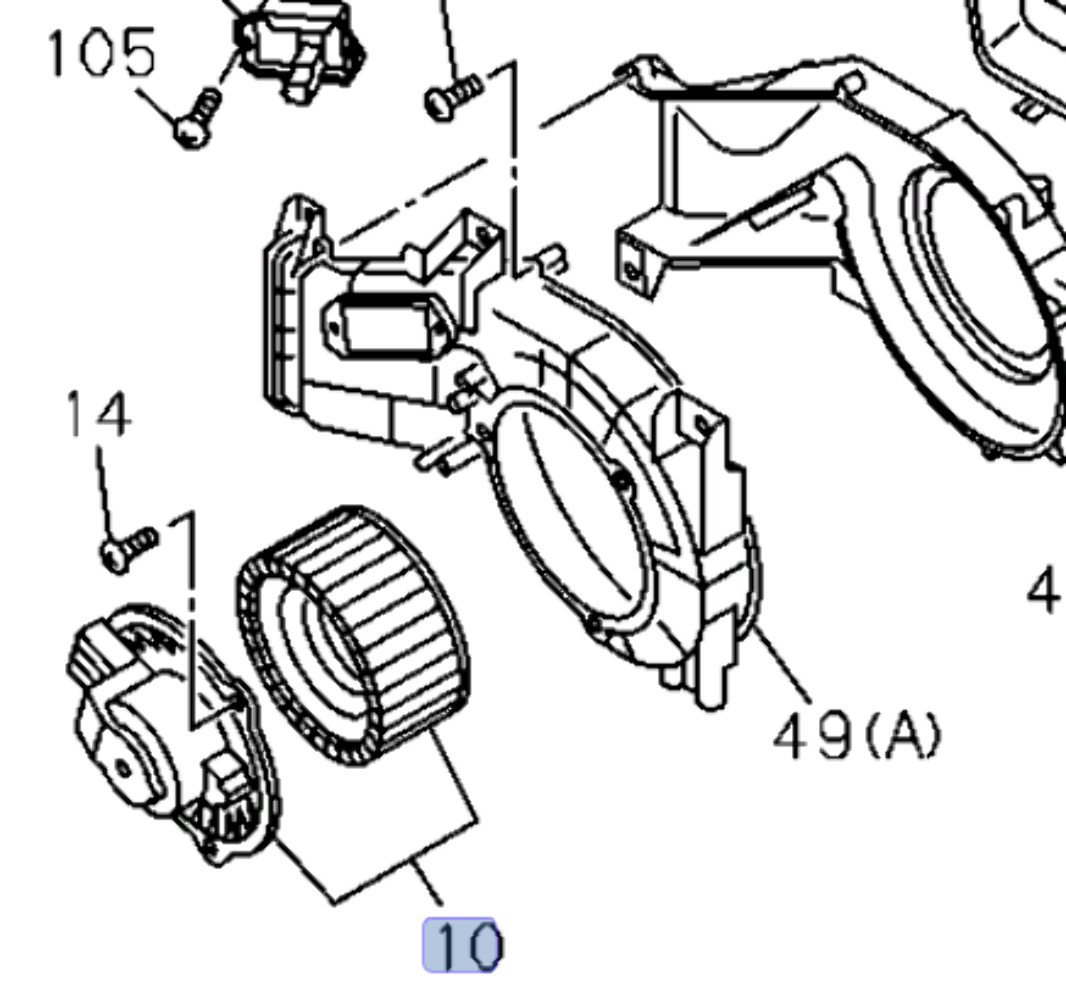 Blower Motor Assembly A/C Heater Fan for ISUZU NPR NPR-HD NRR NQR 08-24