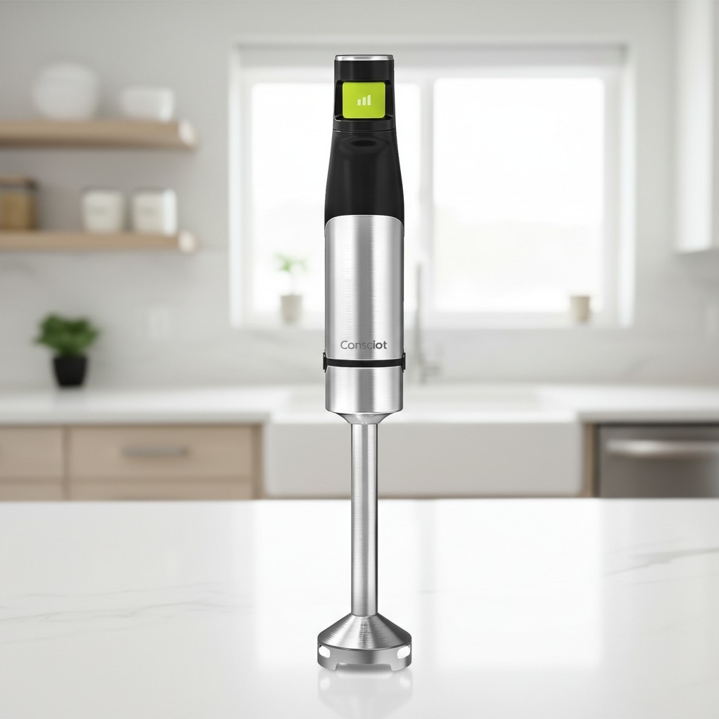 Professional 1100W Immersion Blender: Perfect for Soups, Sauces & Smoothies