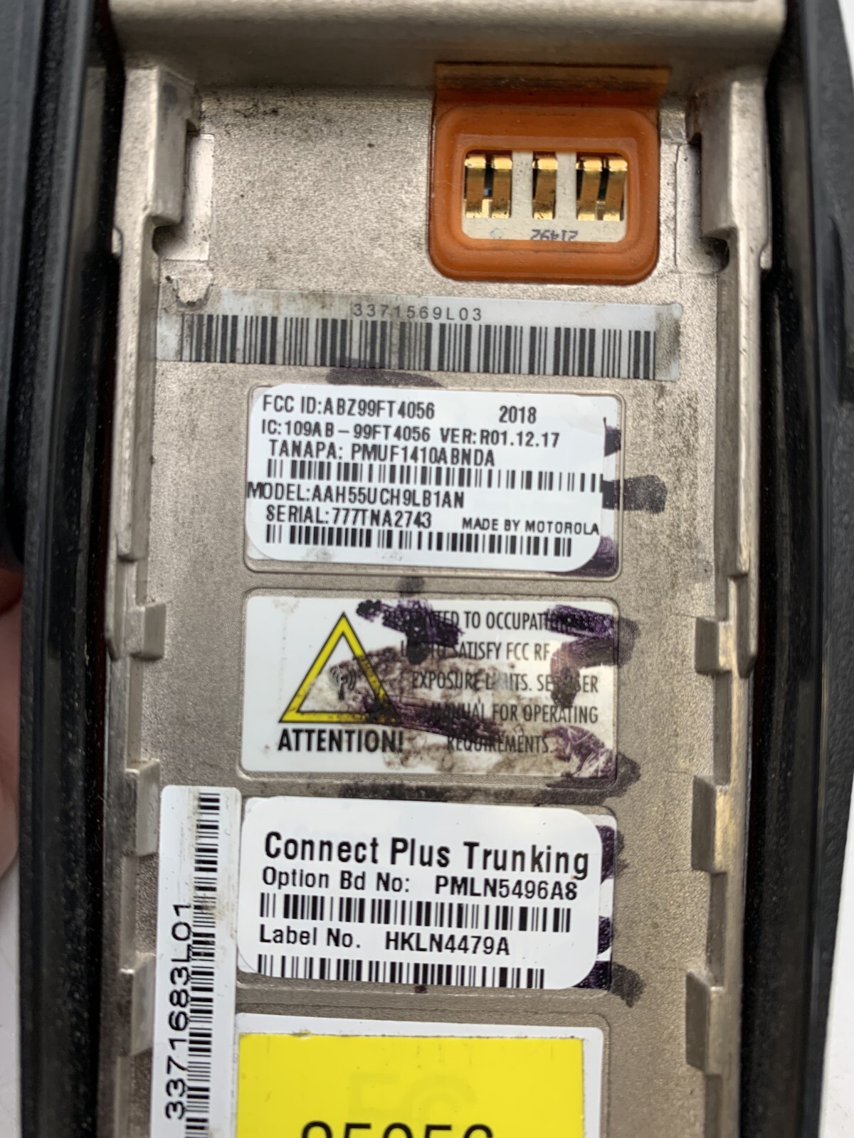 Motorola XPR6580 AAH55UCH9LB1AN 2 Way Radio Walkie Talkie - Grade C - 800-900MHz