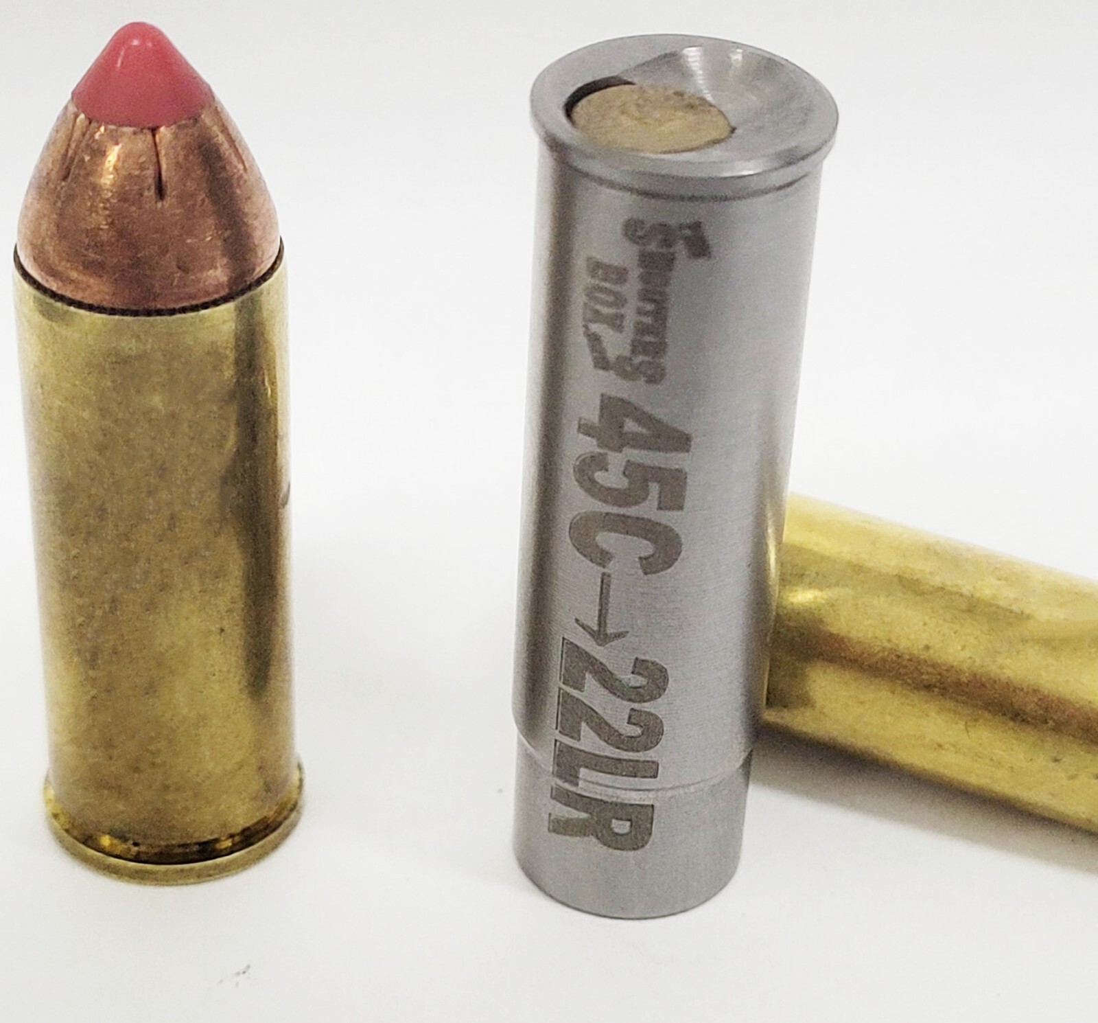 45 COLT/454 CASULL/460S&W to .22LR - Chamber Reducer/Adapter - Set of 5 USA MADE