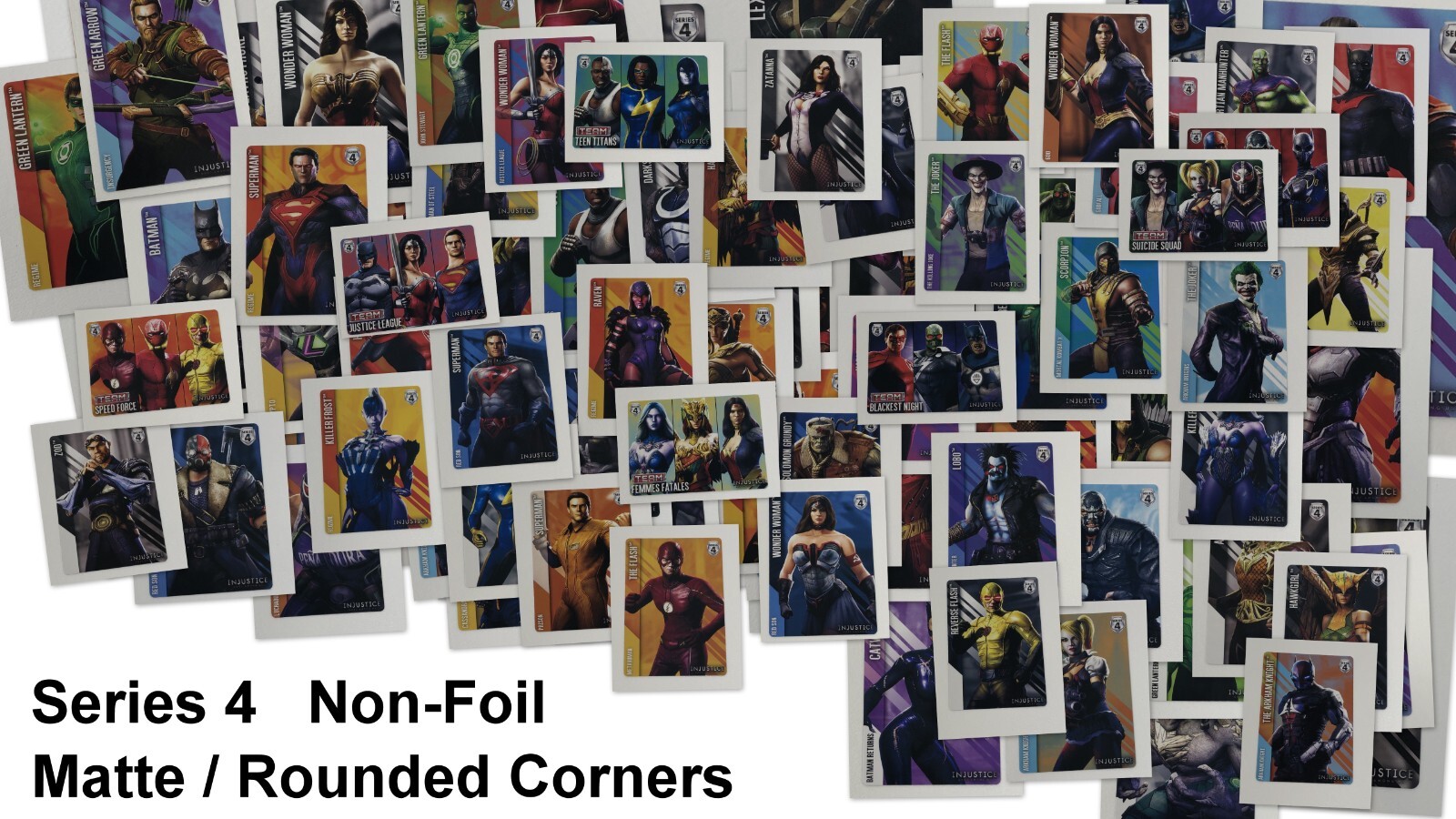DC Injustice Cards: Non-Foil Series 4 (matte/rounded) Gods Among Us Arcade Game