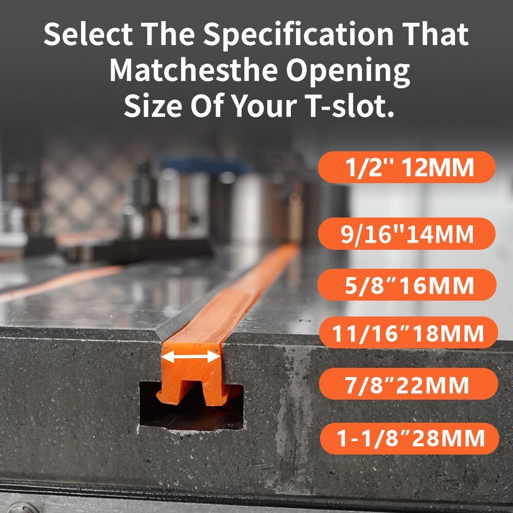 T-Slot Covers For Milling Machines prevent T-slots from entering more debris
