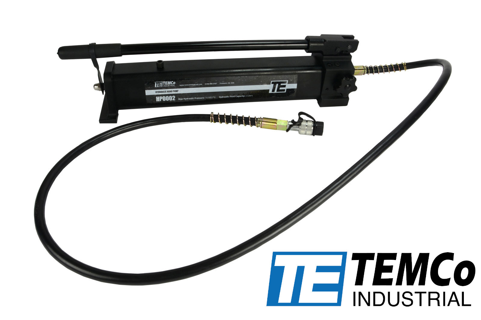 TEMCo Manual Hand Hydraulic Power Pack Pump 2 Stage 10,000 PSI 122 in3 Capacity