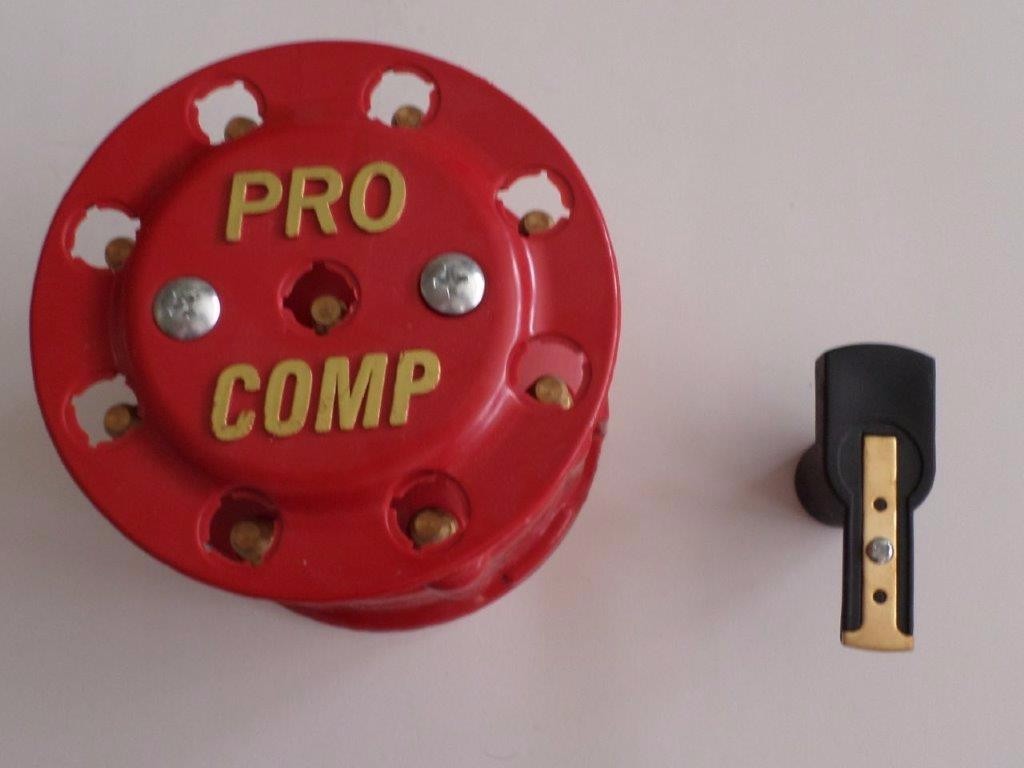 RED Ready-To-Run/Pro Billet Replacement Distributor Cap & Rotor PROCOMP SPEEDMA