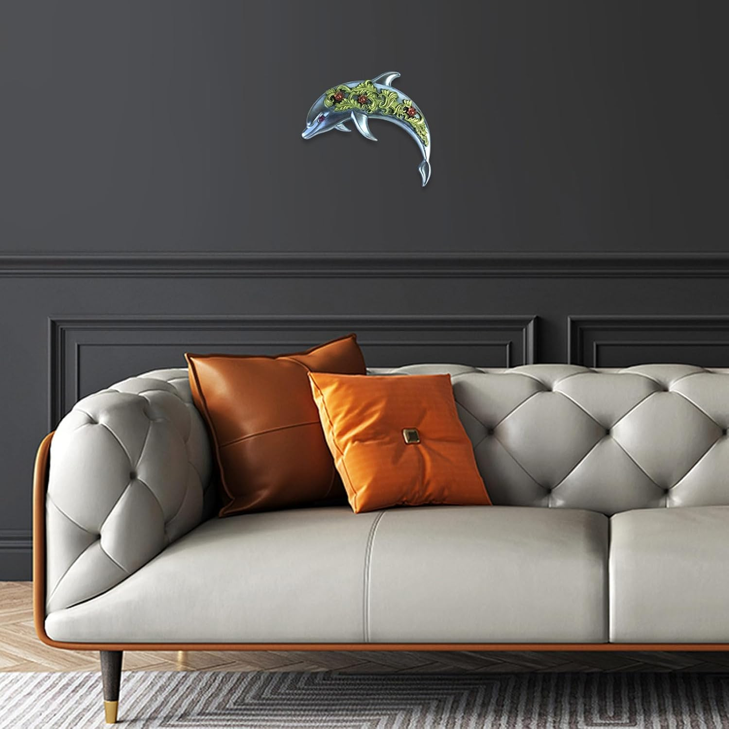 3D Crystal Ocean Animals Silicone Mold Dolphin Resin Mold for Epoxy/Uv Resin Cas