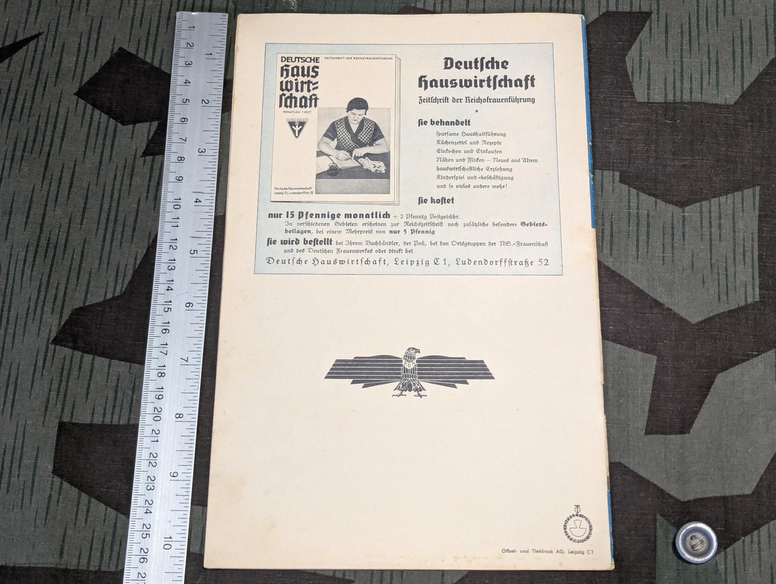 WWII German Women's Mending Repair Tips Book Deutschen Frauenwerk 1930s 1940s