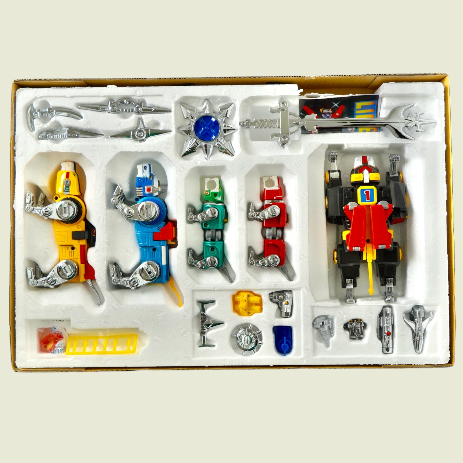 Lionbot 1980 Chogokin Die-cast Metal 5-in-1 Golion Robot Set (Taiwan Version)