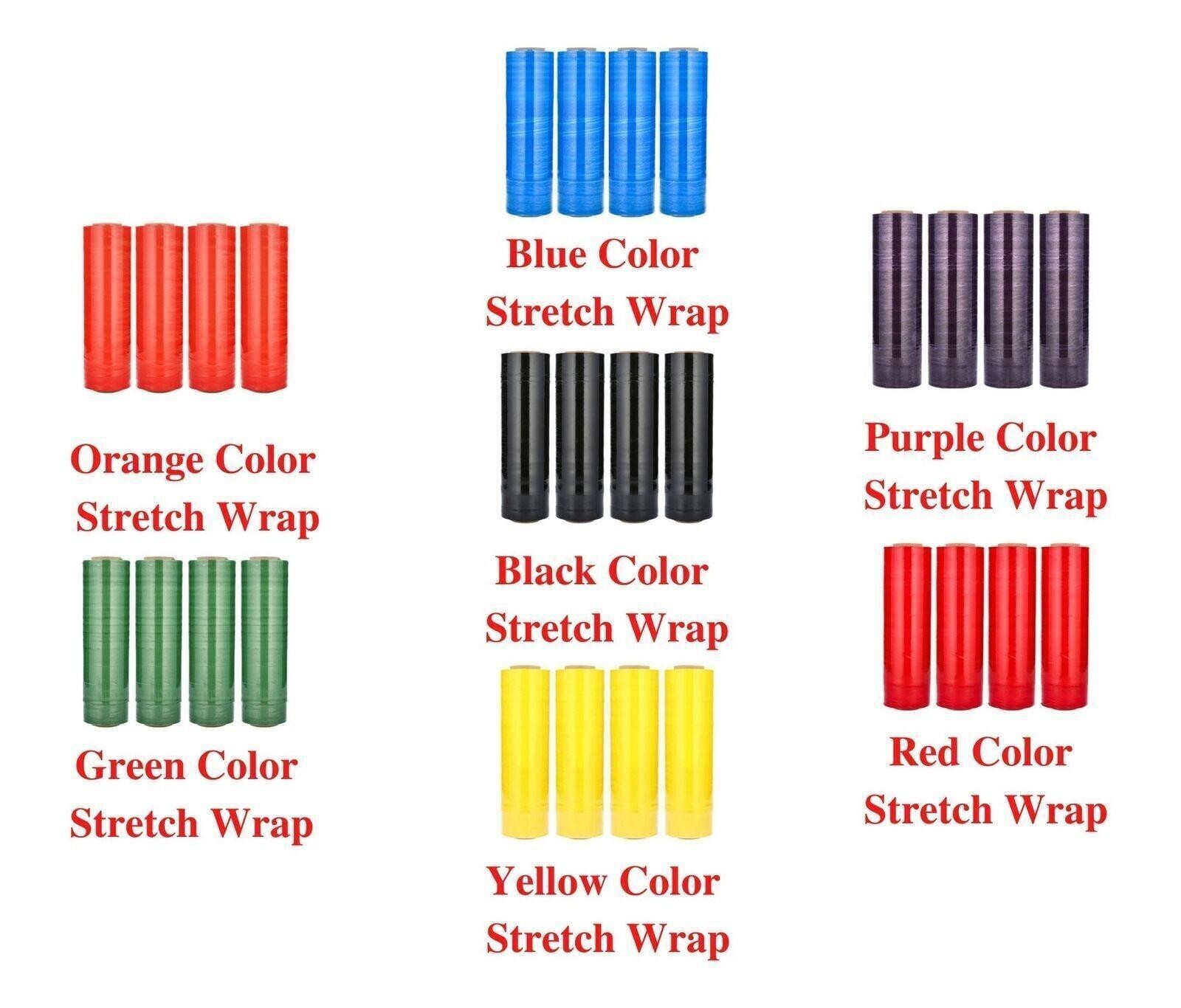 Pallet Stretch Shrink Wrap Parcel Packing Tinted Film - Multiple Colors & Size