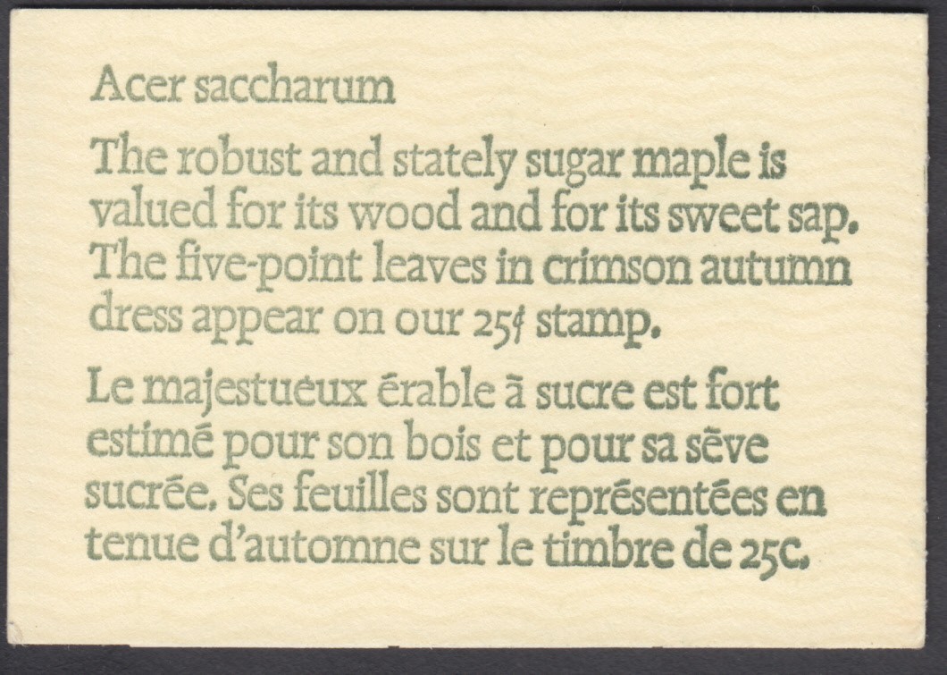 Canada - #782a, BK78a Floral Issue Booklet - MNH