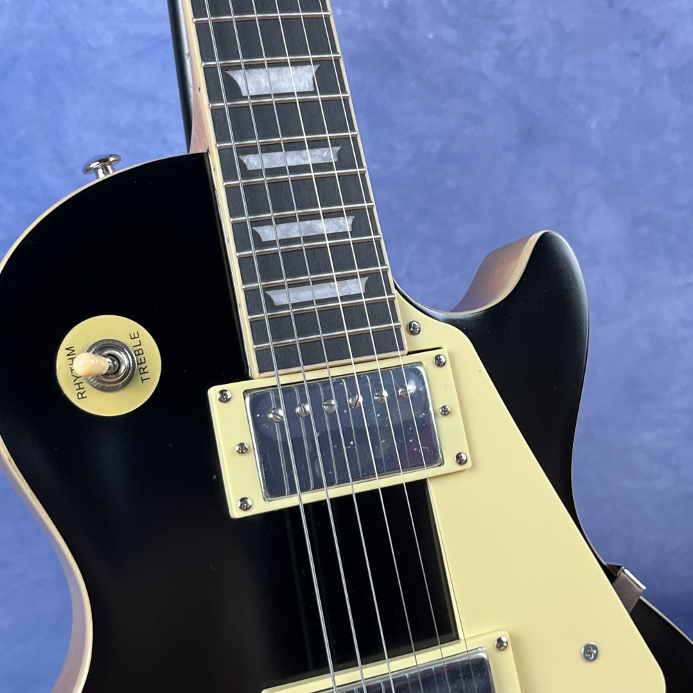 Matte Black Standard Electric Guitar ABR bridge chrome hardware free shipping