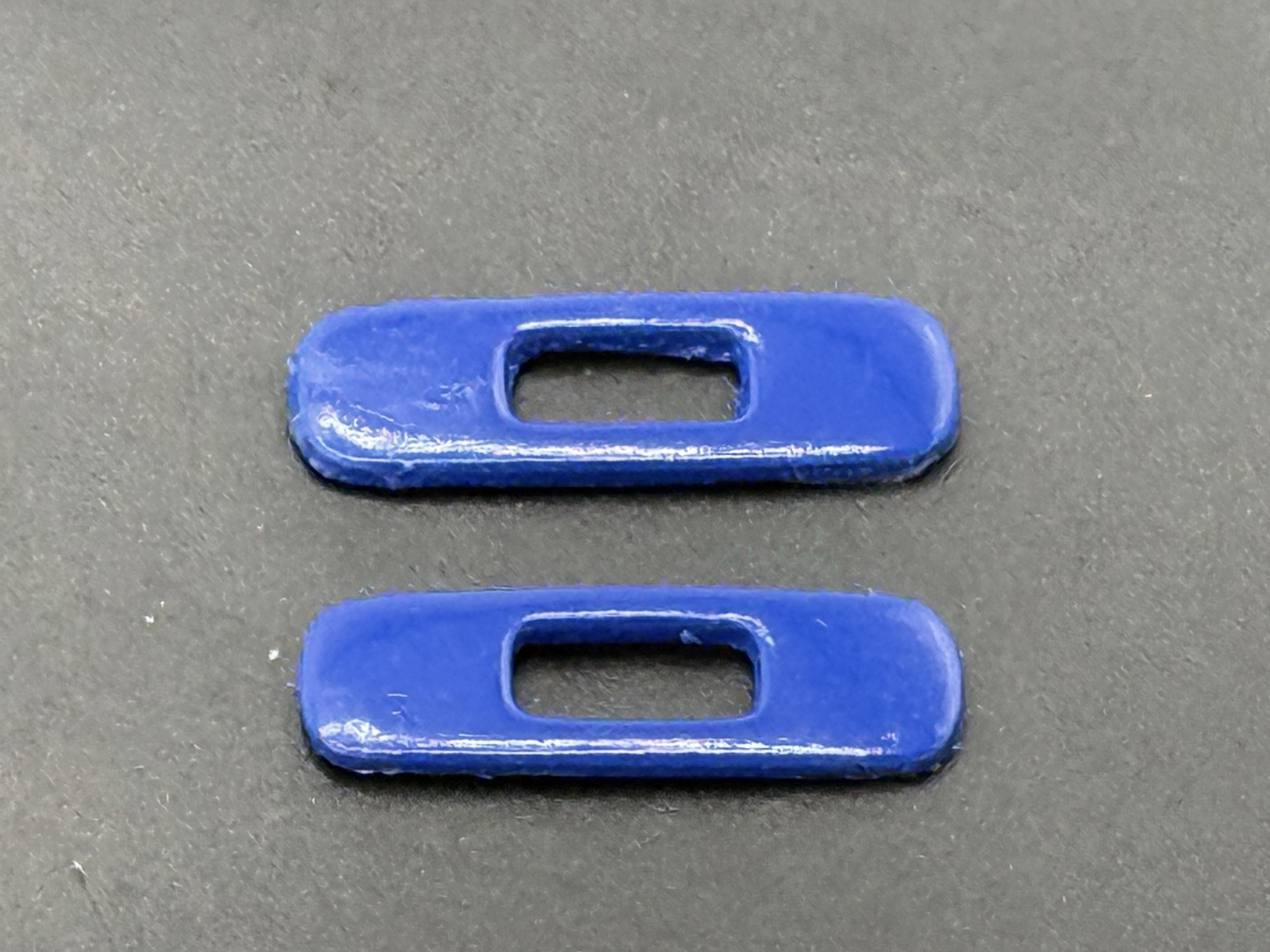 OAKLEY GASCAN SUNGLASSES POLISHED BLUE REPLACEMENT SIDE LOGO ICONS ICON SET OF 2