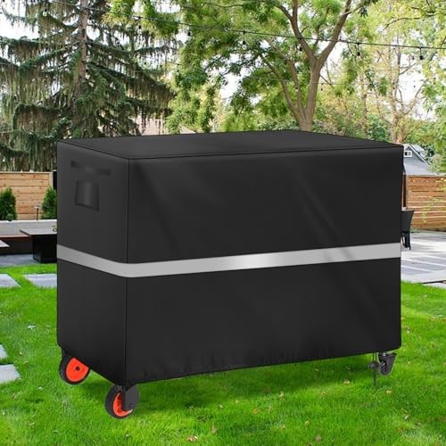 Outdoor Prep Table Cover Heavy Duty Waterproof Bar Cover 36 x 18 x 28.5 Black