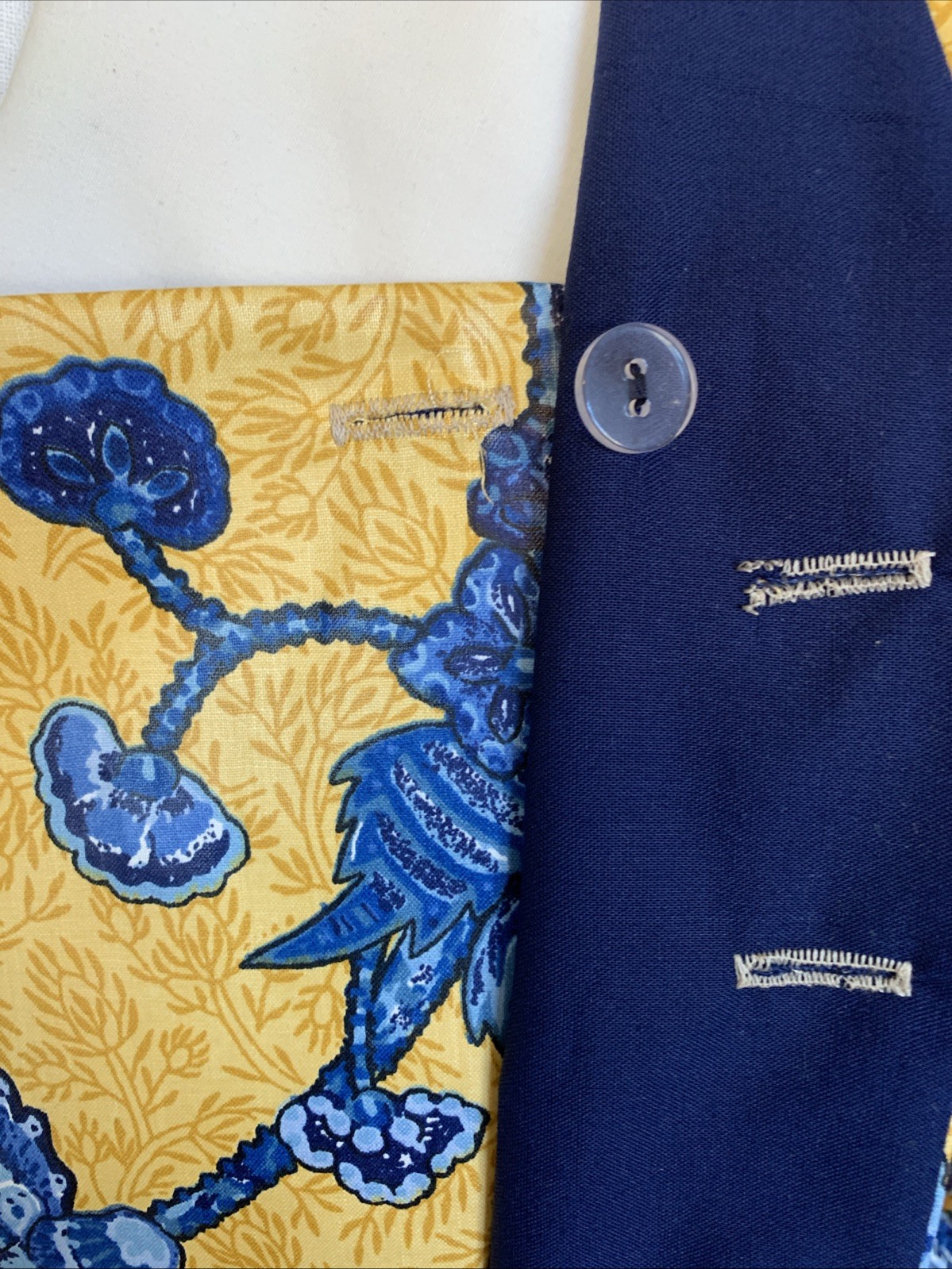 XL Outlander, Colonial/Rev War, Jacobean Botanical Cotton Overdress/Gown NWOT