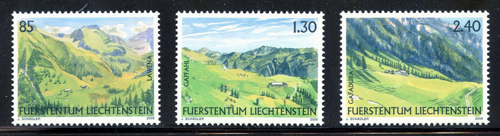 Liechtenstein  1356-1558 MNH, Pastures Set from  2006 .