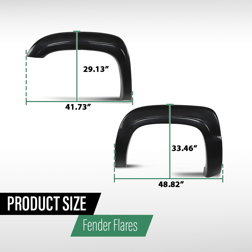 [4pcs] Fit For 2007-2013 Chevrolet Chevy Avalanche Wheel Fender Flares