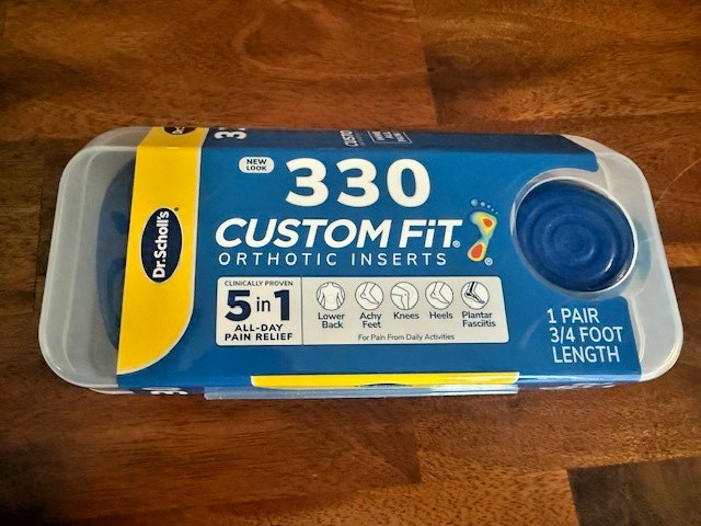 Dr. Scholl's CF 330 Custom Fit Orthotic Inserts Dr Scholls 3/4 Foot CF330 New