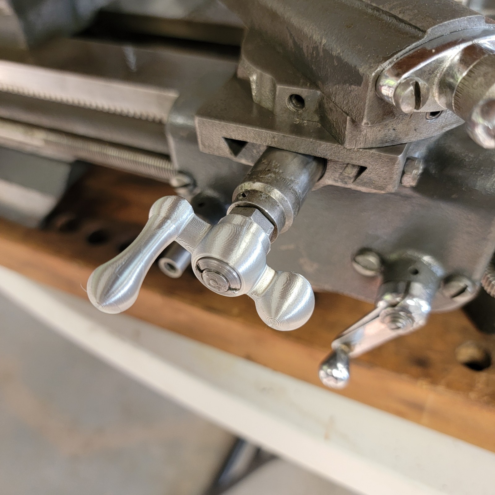 Atlas Craftsman 618 6" Lathe Crossfeed Crank, Handwheel Thumb Wheel Handle