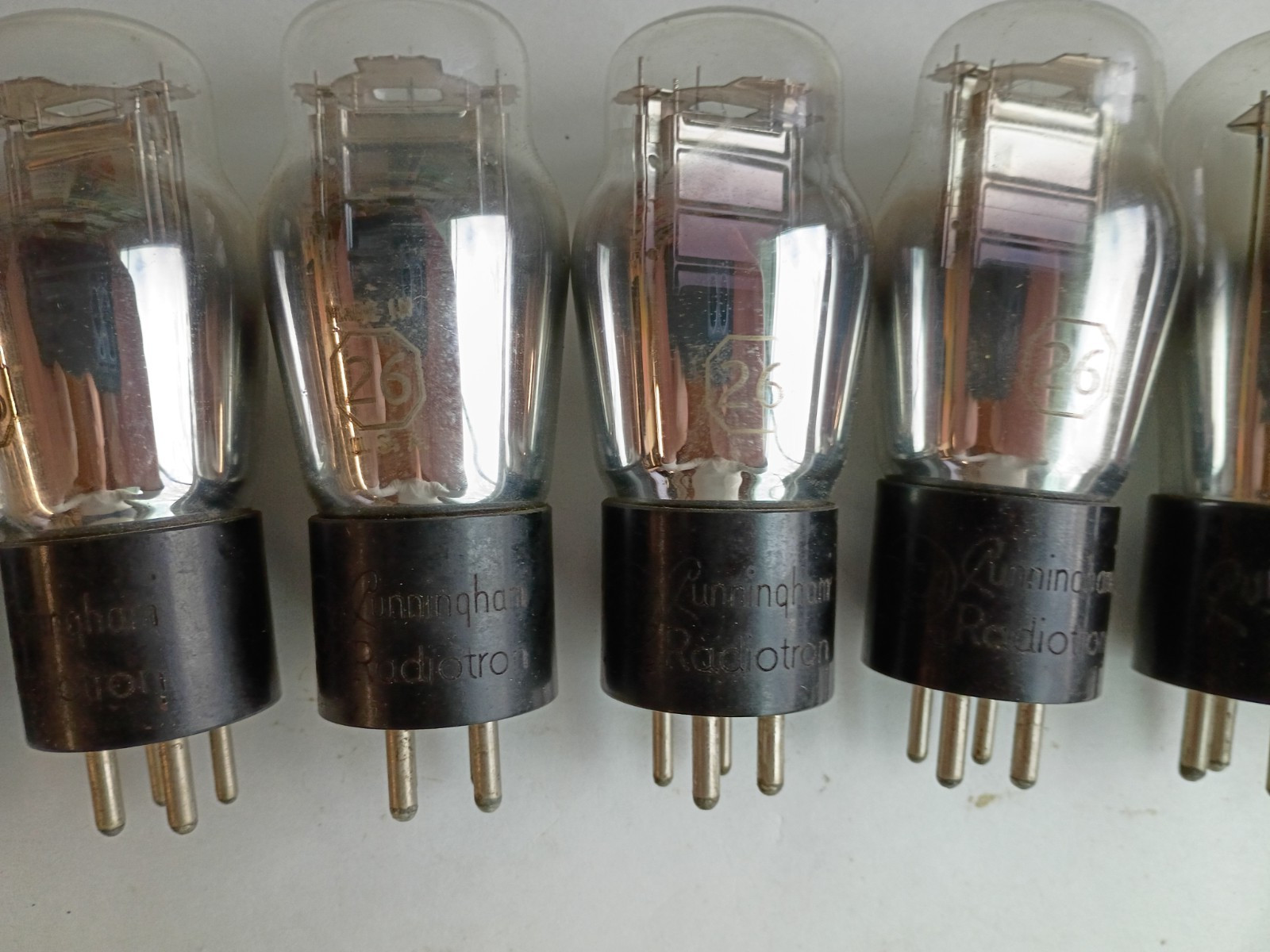8 Tube Complement From A 1928 Atwater Kent Model 44 Radio - See Description