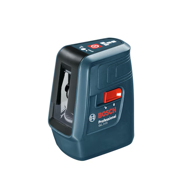 Bosch GLL3-15 Red 50ft Self-Leveling Indoor Line Generator Laser Level