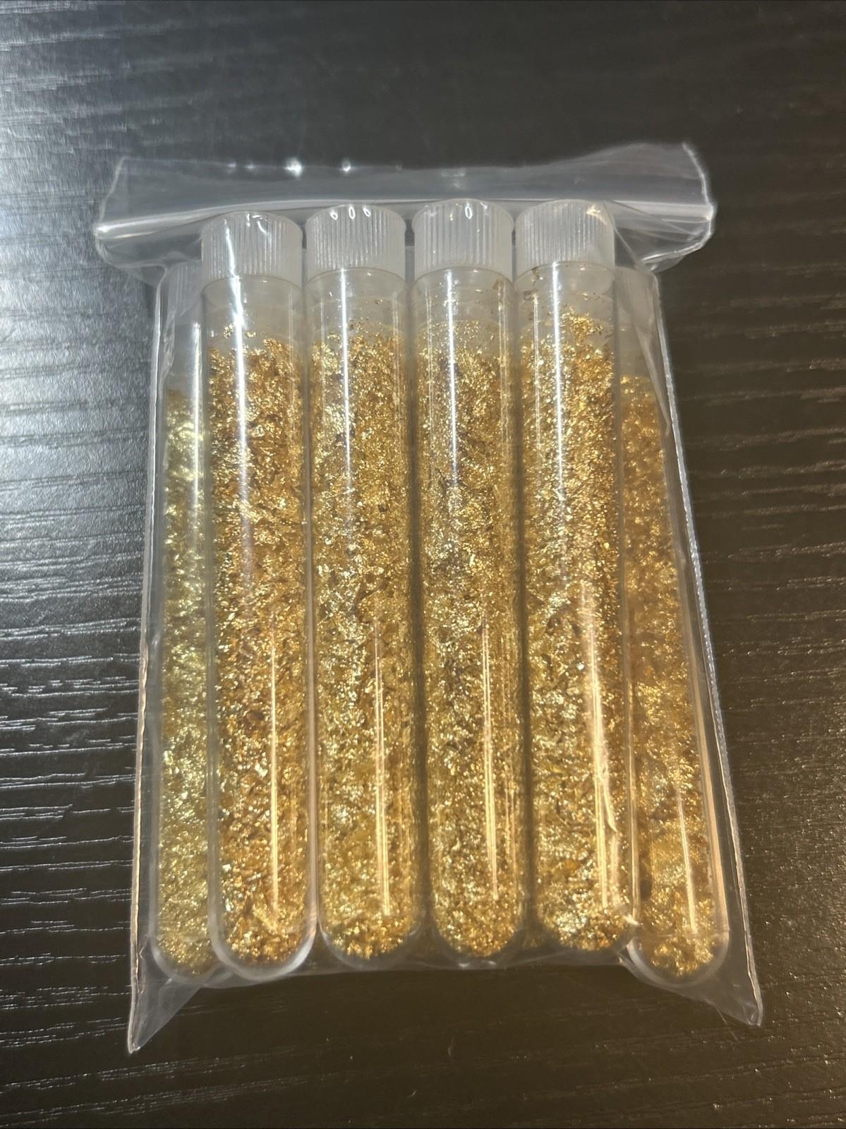 1 Vial Of 24 Karat Gold Flakes Available 3.5" Long Buy It Now!