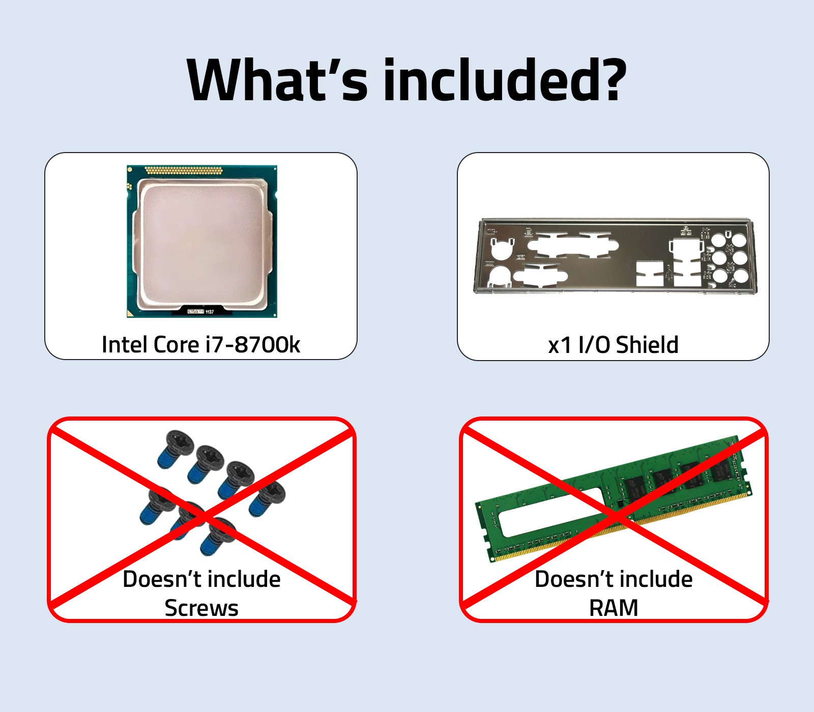 ASUS Prime Z390-A LGA 1151 ATX Motherboard w/ i7-8700k CPU & I/O Shield | No RAM