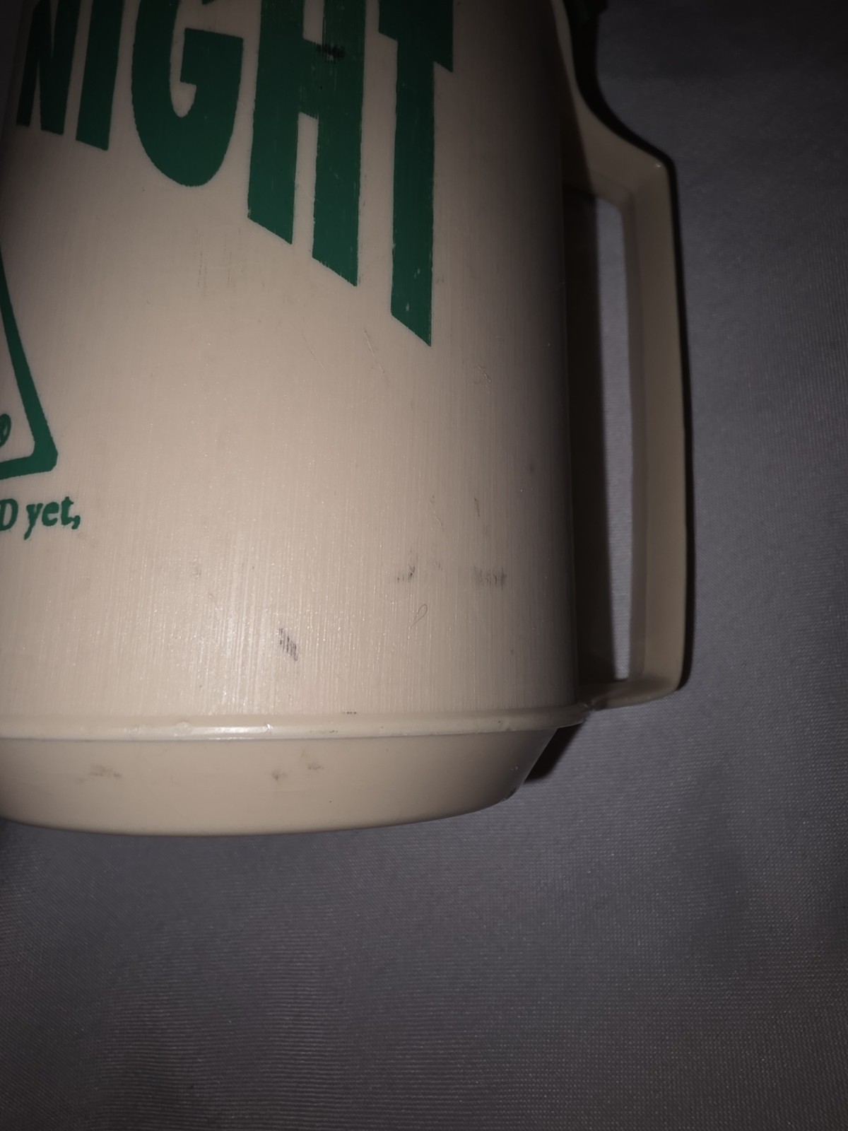 Old Rare Vintage Village Pantry Thermos Cup Mug Day Or Night Convenience Store