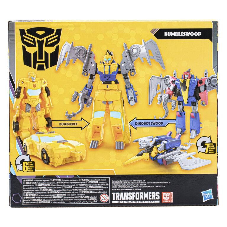 Transformers Buzzworthy Bumblebee & Dinobot Swoop Combiner Bumbleswoop Figure