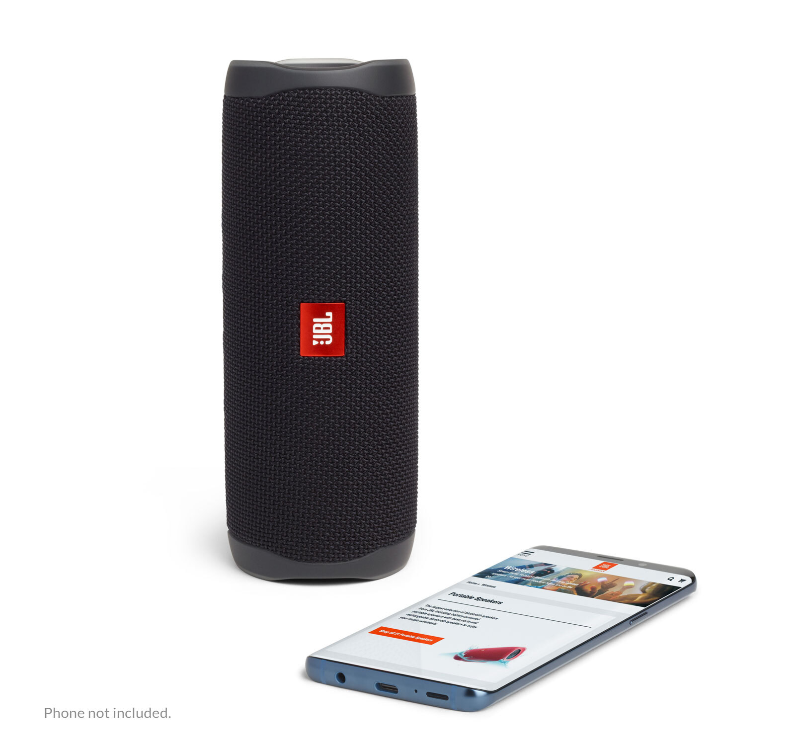 JBL Flip 5 Black Portable Bluetooth Speaker (Open Box) Damaged Box
