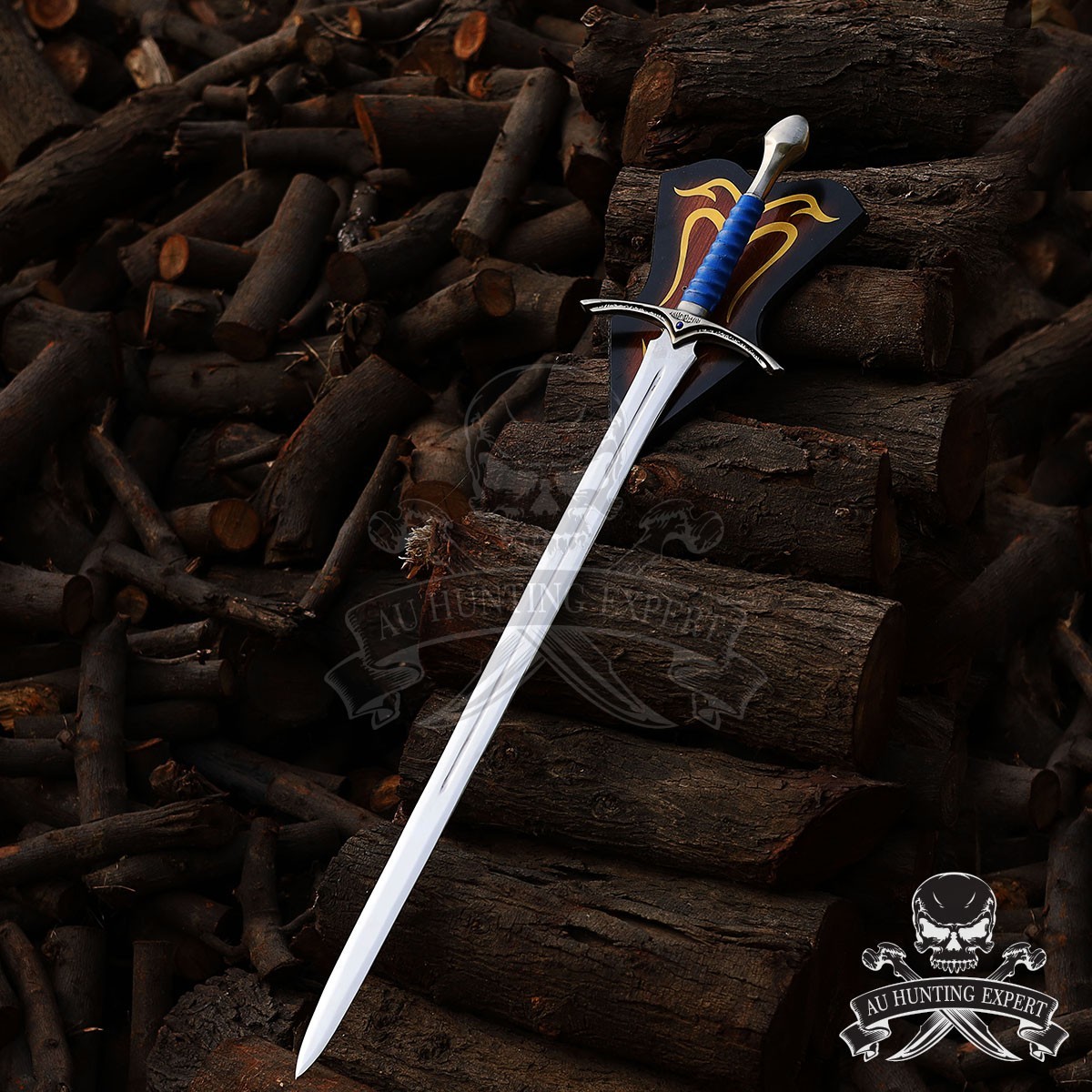 Glamdring Sword of Gandalf replica with scabbard and plaque