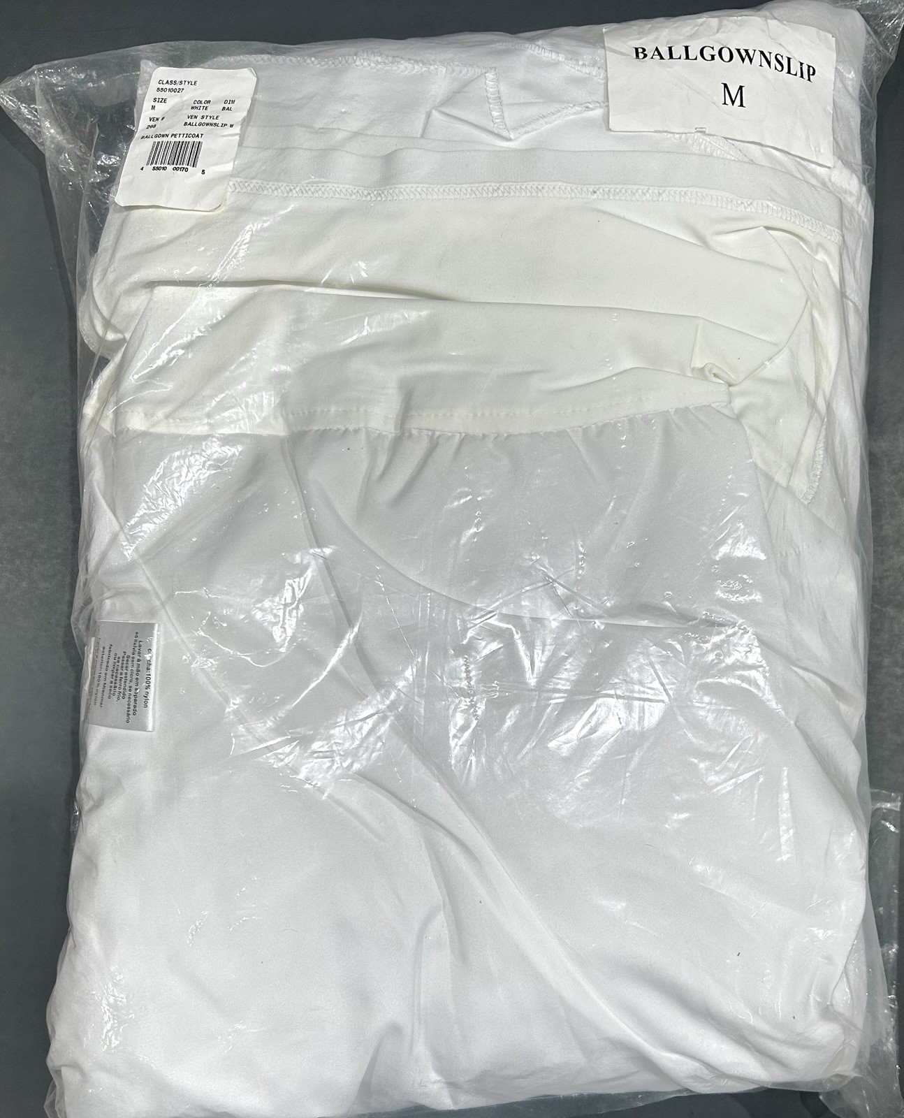 White David's Bridal Gown Slip MEDIUM Fit Flare Style 550 Petticoat Wedding NEW