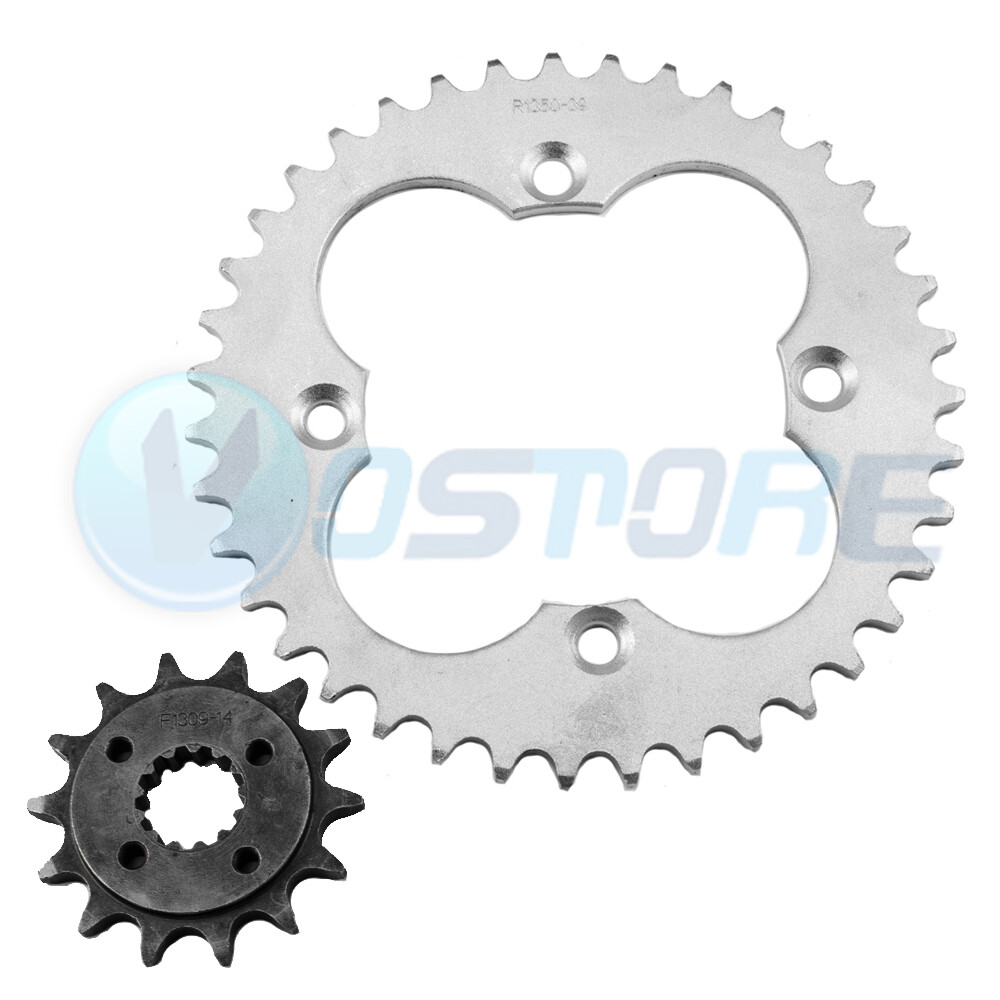 Gold Chain & Sprocket Kit 2005-2008 2006 2007 Honda TRX 400 EX Sportrax