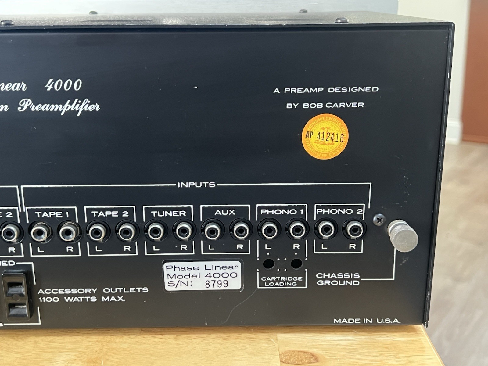 Phase Linear 4000 Autocorrelation Preamplifier