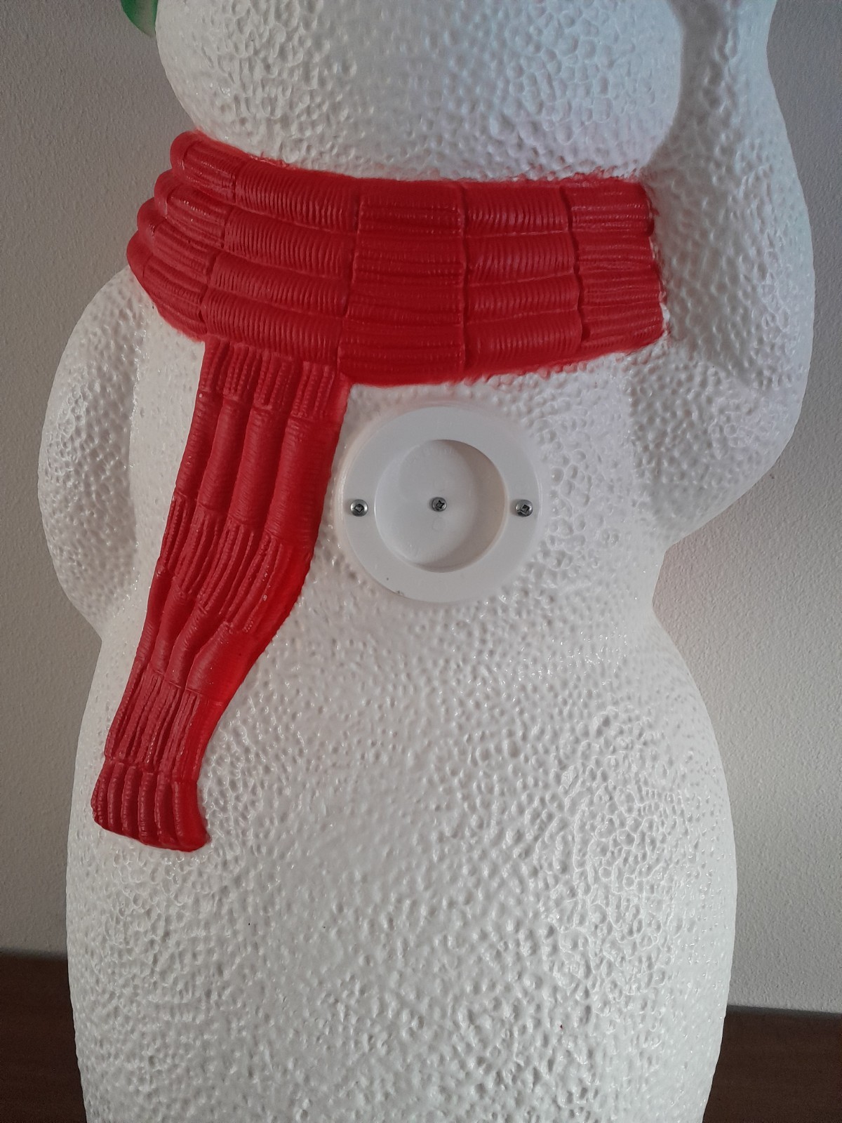 Vintage 2000 TPI Christmas Lighted Snowman with Sled Blow Mold 40" Tall READ