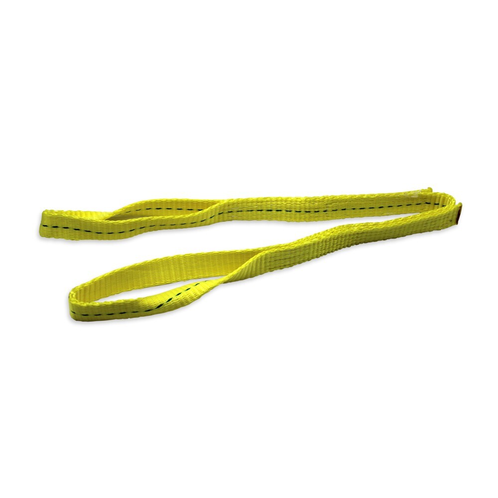 Indusafe 1" x 3' Polyester Lifting Slings Strap, Twist Eye Web Slings 1600LBS