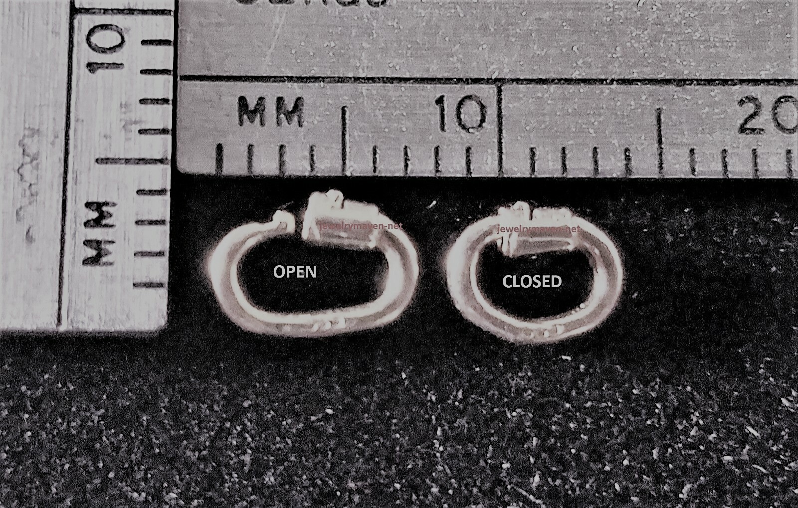 TINY STERLING SILVER 925 Link Lock OVAL Jump Ring Charm Pendant Clasp 4.5mm OD