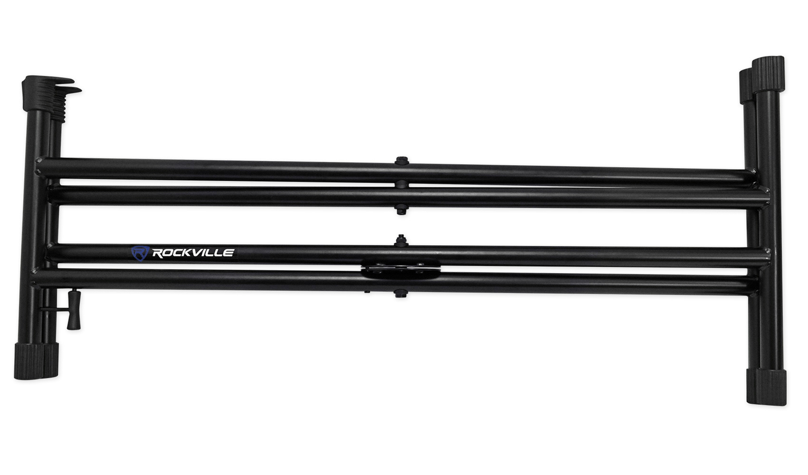 Rockville RKS30X Double X Braced DJ Controller Stand+Push Button Lock Mechanism