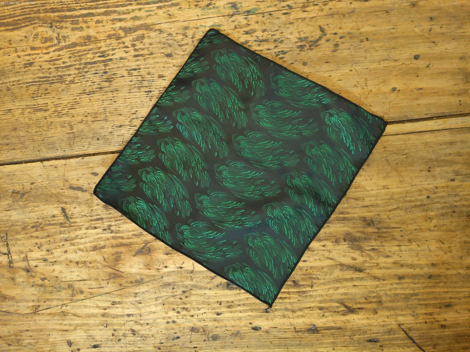 Men's Emerald Backless/Open Back Vest, Pre Tied Bow Tie, and Pocket Square