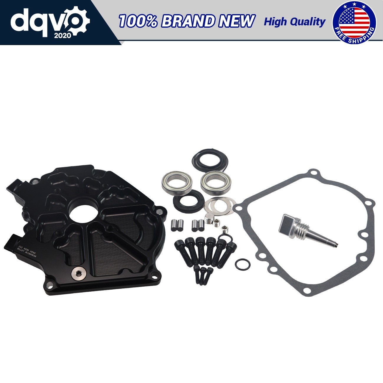 Black Dual Bearing Billet Side Cover - Upgrade For Predator 212cc Non Hemi